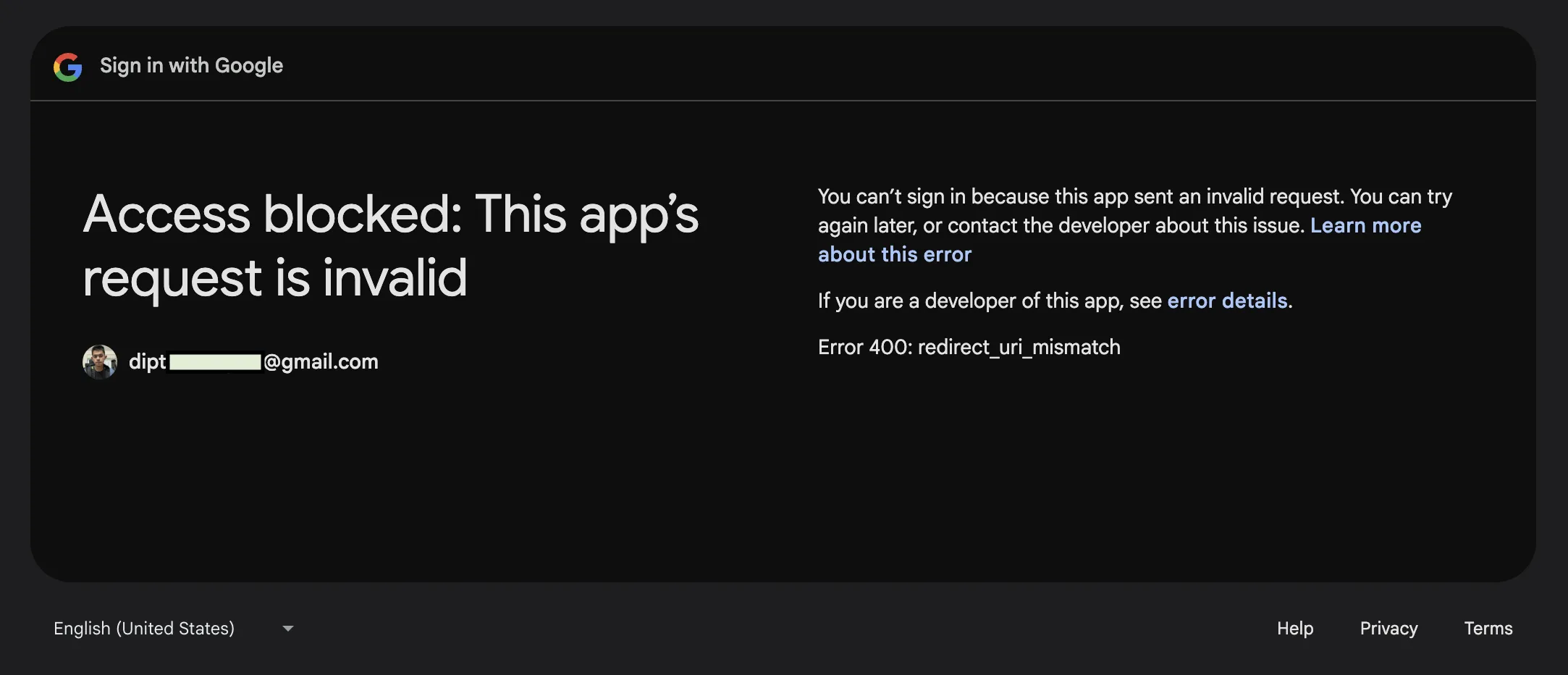 Google OAuth Config