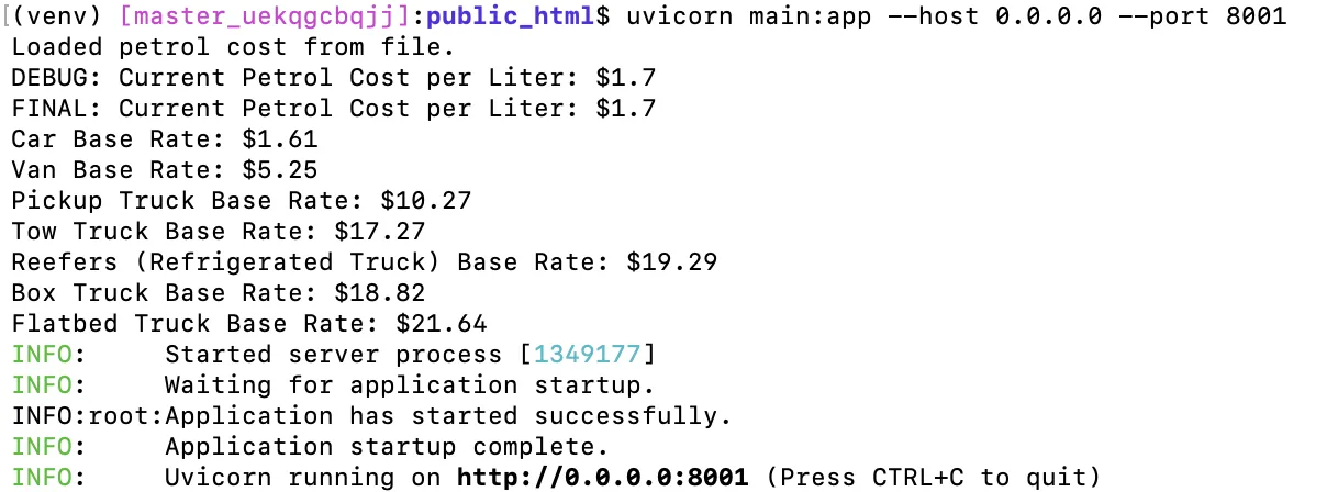 Running Python Application on Local Server